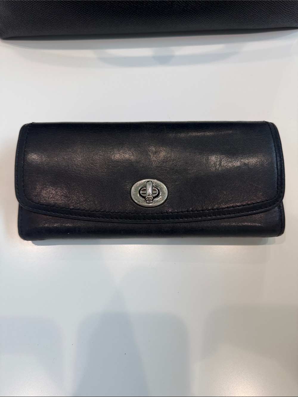 Coach Black Leather Women's Wallet
